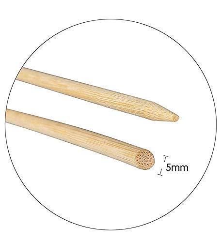 Bamboo Marshmallow Roasting Sticks 110 Pieces 36Inch 5mm Thick Extra Long Heavy Duty Wooden Bbq Skewers. Perfect For Hot Dog Kebob Sausage Fire Pit Campfire Environmentally safe 100% Biodegradable