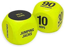 SPRI Exercise Dice (6-Sided) - Game for Group Fitness & Exercise Classes - Includes Push Ups, Squats, Lunges, Jumping Jacks, Crunches & Wildcard (Includes Carrying Bag)