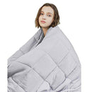 YnM Weighted Blanket (15 lbs, 48''x72'', Twin Size) | 2.0 Heavy Blanket | 100% Cotton Material with Glass Beads