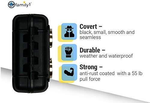 Family1st GPS Tracker for Vehicles, Kids, Teenagers, Cars, Seniors and Assets. 4G LTE GPS Tracker with SOS. Black Portable, Compact and Hidden with Real Time Updates (Portable)