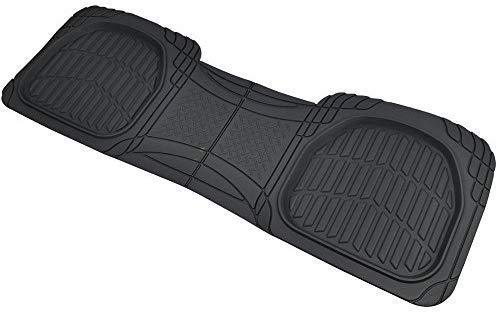 Motor Trend 4pc Gray Car Floor Mats Set Rubber Tortoise Liners w/ Cargo for Auto SUV Trucks