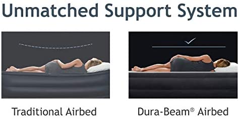 Intex Comfort Plush Elevated Dura-Beam Airbed with Internal Electric Pump Series