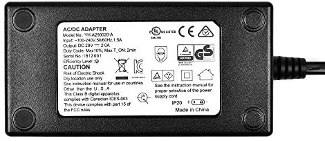 CUGLB Universal Power Recliner Power Supply, AC/DC Switching Power Supply Transformer 29V 2A Adapter & Power Cord for Lift Chair Okin Limoss Lazboy Pride Catnapper etc.