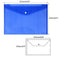 JUSLIN Poly Envelope Folder with Snap Button Closure, 24PCS Waterproof Transparent Project Envelope Folder, A4 Letter Size