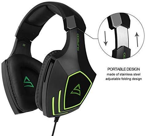 MODOHE G830 Gaming Headset 3.5 mm Wired Over Ear,with Microphone Noise Cancelling Gaming Headphones for Xbox 360/PC/PS4/PS4 PRO/Xbox One/Xbox One S,etc(Black)