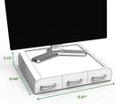 Mind Reader PC, Laptop, IMAC Monitor Stand and Desk Organizer, Black