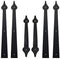 Boshen Garage Carriage Door Handles Hinges Decorative Hardware Kit for Doors Accents Screw Mount (2 Set(8 Hinges + 4 Handles), Black)