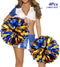 hatisan 4Pcs Large Cheerleader Pom Poms, Pom Poms Cheerleading Metallic Foil & Plastic Ring Pompoms Cheerleader, Cheerleading Poms Accessory Pompoms Cheer for Sports Team Spirit Cheering