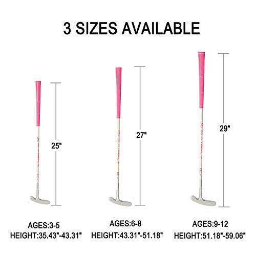 Acstar Two Way Junior Golf Putter Kids Putter Both Left and Right Handed Easily Use 3 Sizes for Ages 3-5 6-8 9-12