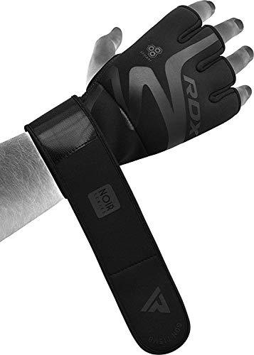 RDX Boxing Hand Wraps Inner Gloves for Punching - Neoprene Padded Fist Protector Under Mitts with Long Wrist Support - Great for Multi-Purpose Training MMA, Muay Thai, Martial Arts & Kickboxing