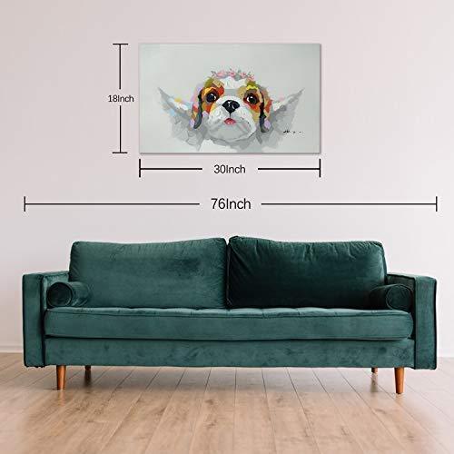 Bignut Art Oil Painting Hand Painted Funny Animal Guitar Frog Wall Art on Canvas Framed Wall Decor for Living Room Bedroom Office (24x24 Inches, Guitar Frog)