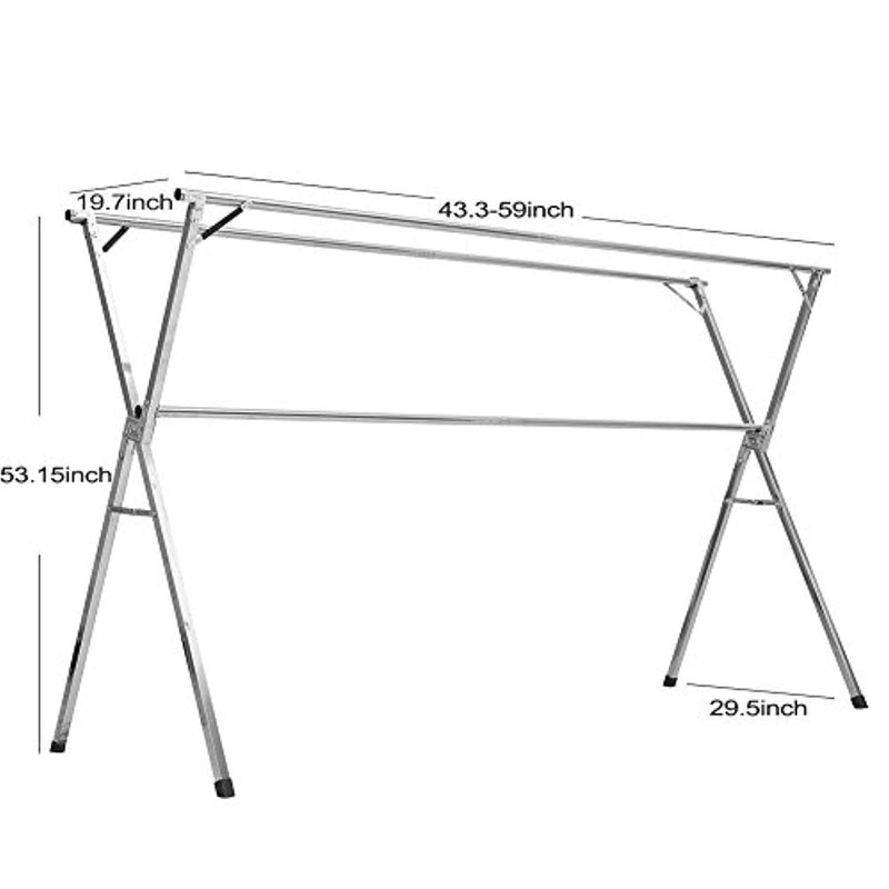 Stainless Steel Laundry Drying Rack Free Installed ,foldable Space Saving,heavy duty