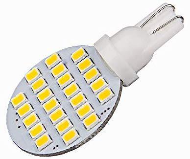 20 x Super Bright 921 Natural White 4.8w RV, Trailer, Camper Interior LED T10 194 Boat,landscaping,Wedge 24-SMD LED Light Bulb 12v(Pack of 20)