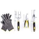 SONGMICS 9 Piece Garden Tool Set Includes Garden Tote and 6 Hand Tools Heavy Duty Cast-aluminum Heads Ergonomic Handles UGGB31L