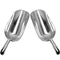 Set of 2 Large (38 Oz.) BonBon Aluminum Ice Scoop, Dry Goods Bar Scooper High Grade Commercial Scoop