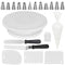 Kootek All-In-One Cake Decorating Supplies with Revolving Cake Turntable, 12 Cake Decorating Tips, 2 Icing Spatula, 3 Icing Smoother, 50 Disposable Pastry Bags and 1 Coupler Frosting Tool Baking Set