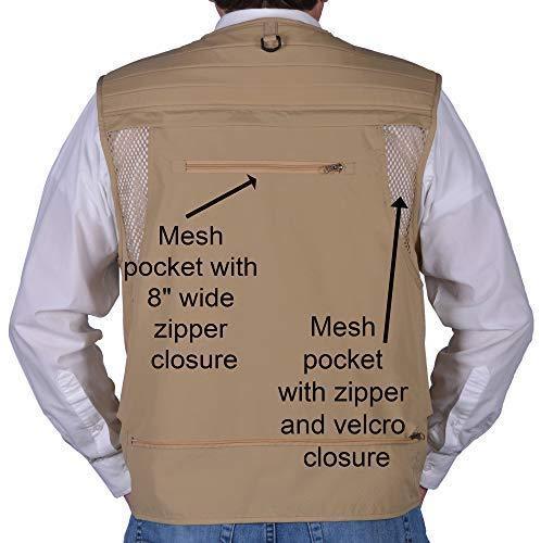 Autumn Ridge Traders Fly Fishing Photography Climbing Vest with 16 Pockets Made with Lightweight Mesh Fabric for Travelers, Sports, Hiking, Bird Watching, River Guide Adventures and Hunting.