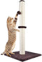 Allan Wendling (Patent) 29" Tall Cat Scratching Post, Claw Scratcher with Sisal Rope and Covered with Soft Smooth Plush, Vertical Scratch [Full Strectch], Modern Design 29 Inches Height