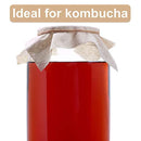 2 Pack - 1 Gallon Glass Jar w/Plastic Airtight Lid, Muslin Cloth, Rubber Band - Made in USA, Wide Mouth - BPA Free - Kombucha, Kimchi, Kefir, Canning, Sun Tea, Fermentation, Food Storage