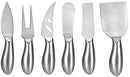 Home Perspective Premium 6-Piece Cheese Knife Set - Complete Stainless Steel Cheese Knives Gift Knives Sets Collection, Suit for the Wedding, Lover, Elders, Children and Friends