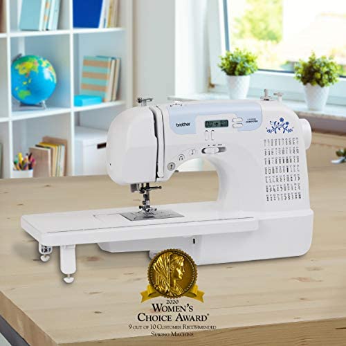 Brother Sewing and Quilting Machine, CS6000i, 60 Built-in Stitches, 2.0" LCD Display, Wide Table, 9 Included Sewing Feet