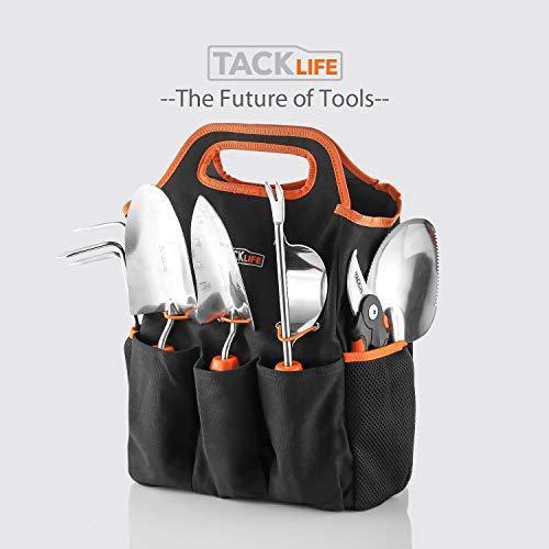 Garden Tool Set, 3 Piece Stainless Steel Heavy Duty Gardening kit with Soft Rubberized Non-Slip Handle - Bypass Pruning Shears, Transplant Trowel and Soil Scoop - Garden Gifts for Men & Women GGT3A