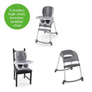 Ingenuity SmartClean Trio 3-in-1 High Chair - Slate