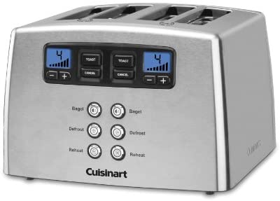 Cuisinart Touch to Toast Leverless toaster, 4-Slice, Brushed Stainless Steel