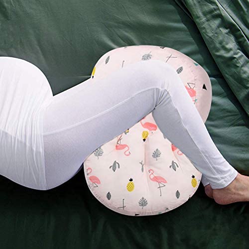 AIFUSI Pregnancy Pillow, Side Sleeper Maternity Belly Support Pillows Double Wedge for Both Bump and Back Best Pregnant Mom Gift