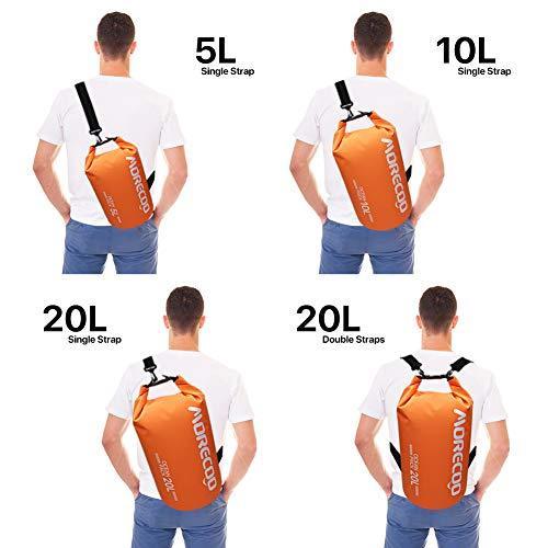 MORECOO Waterproof Bag Floating Ultra Light Dry Bag Outdoor Sports Sweatproof Dry Backpack 5L/10L/ 20L for Kayaking/Rafting/Boating/Swimming/Camping/Hiking/Beach/Fishing (Blue, 10L)