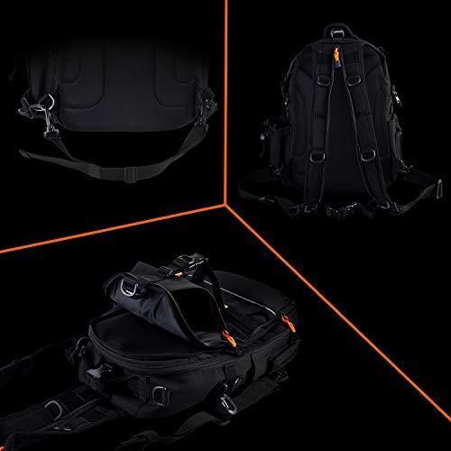 Fiblink Fishing Tackle Backpack Large Waterproof Tackle Bag Storage Outdoor Shoulder Backpack Cross Body Sling Bag