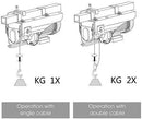 Goplus 1320LBS Lift Electric Hoist Crane Remote Control Power System, Carbon Steel Wire Overhead Crane Garage Ceiling Pulley Winch w/Emergency Stop Switch, UL Approval