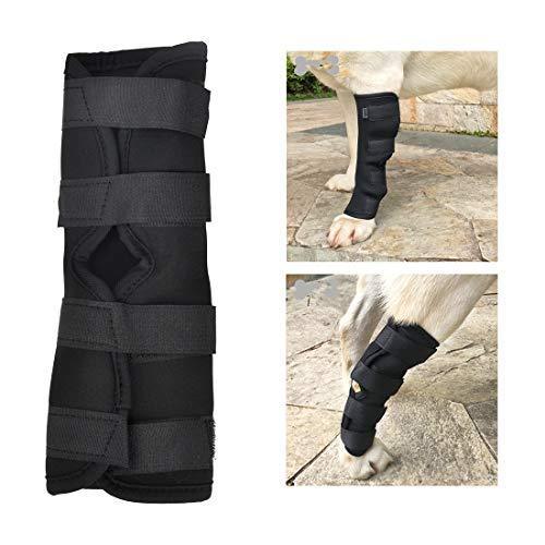 SEISSO Dog Brace for Canine Leg Wound Care, Band Healing Recovery, Sprains Helps with Loss of Stability Caused by Arthritis, Dog Rear Leg Braces