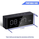 Alarm Clock Radio with Bluetooth Speaker, Digital FM Radio, Stereo Sound, Night Light, Manual Dimmer, Snooze, Large LED Display- A Good Choice for Daily Use and Recreation