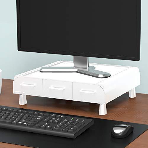 Mind Reader PC, Laptop, IMAC Monitor Stand and Desk Organizer, Black