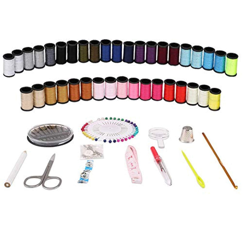 Coquimbo Sewing Kit for Traveler, Adults, Beginner, Emergency, DIY Sewing Supplies Organizer Filled with Scissors, Thimble, Thread, Sewing Needles, Tape Measure etc