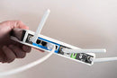 Legrand - On-Q CAT 5e Patch Cable, 10Gbps Ethernet Speed, Computer Networking Cord/Data Cable, 7-foot, AC3507WHV1