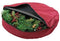 612 Vermont Christmas Wreath Storage Bag Container, Woven Polyester Fabric, Padded Handle with Carabiner Clip for Suspension Hanging (24 Inch)