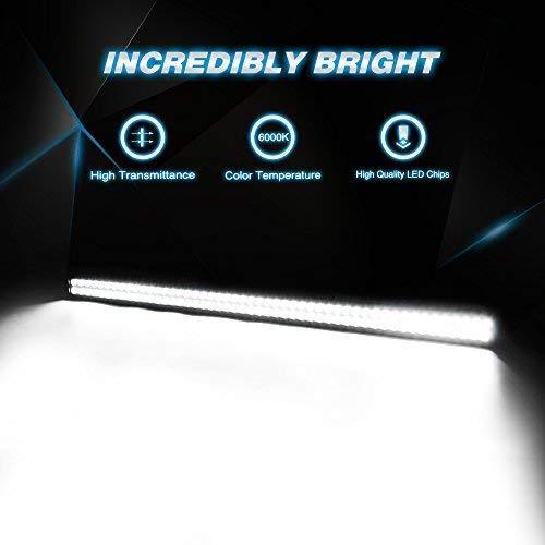 Nilight Light Bar 2PCS 20 Inch 126W LED Lights Spot Flood Combo Led Off Road Driving Lights Led Fog Lights Jeep Lights Boat Lighting LED Work Light ,2 Years Warranty