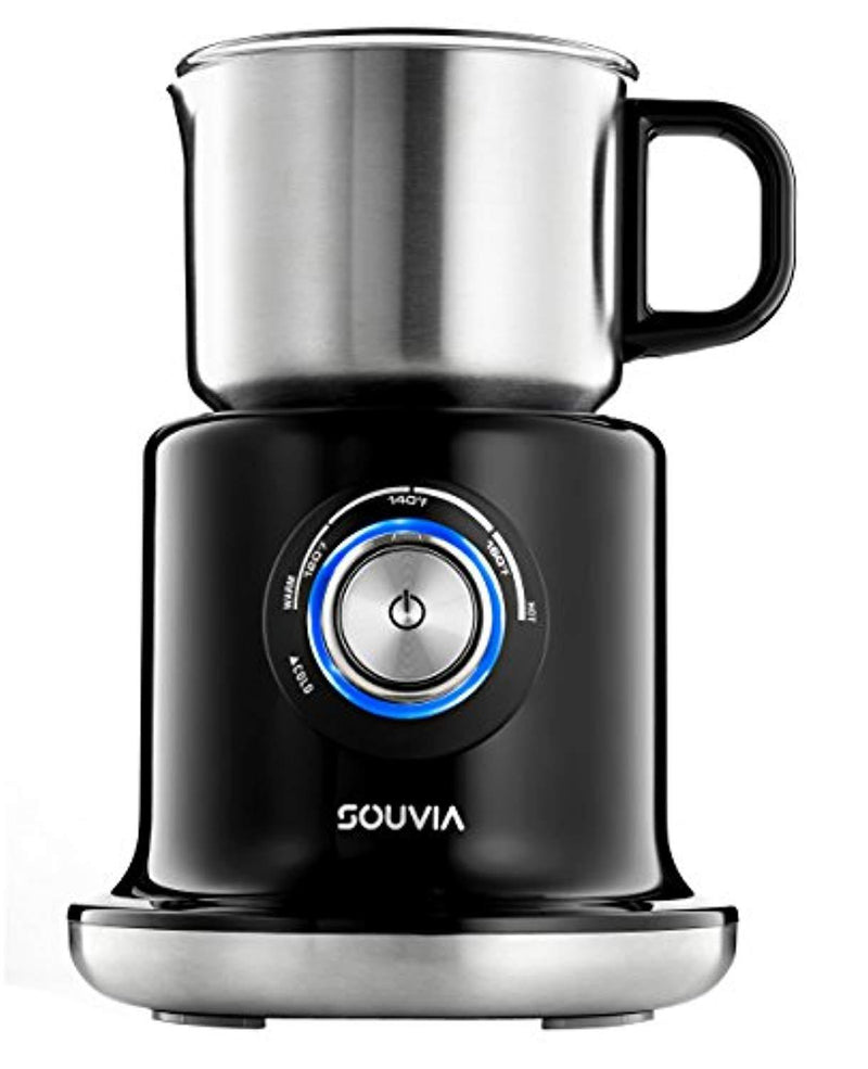 Souvia Automatic Milk Frother Machine - 700 ml Capacity – Stainless Steel Milk Jug – NO Rust, BPA free, Dishwasher Safe – Foam Coffee Maker for Cappuccinos, Lattes, Hot Chocolate, Matcha