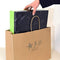 16x6x12" - 50 Pcs - Kraft Paper Shopping Bags, Paper Bags with Handles, Gift Bags, Brown Bags Bulk