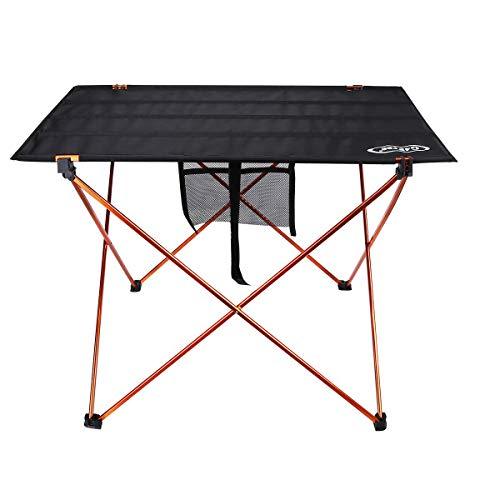 G4Free Ultralight Folding Camping Table Portable Compact Roll Up Camp Tables with Carrying Bag for Outdoor Camping Hiking Picnic