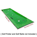 77tech Golf Putting Green System Professional Practice Large Indoor/Outdoor Challenging Putter Made of Waterproof Rubber Base Golf Training Mat Aid Equipment