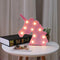 Pooqla LED Night Light Lamp Kids Marquee Letter Lights Unicorn Shape Signs Light Up Christmas Party Wall Decoration Battery Operated (Pink)