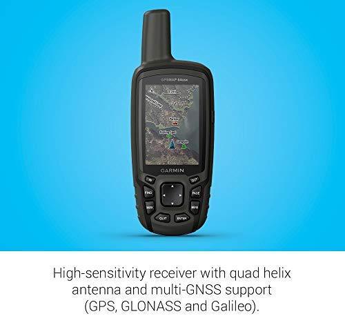 Garmin GPSMAP 64sx, Handheld GPS with Altimeter and Compass, Preloaded with TopoActive Maps