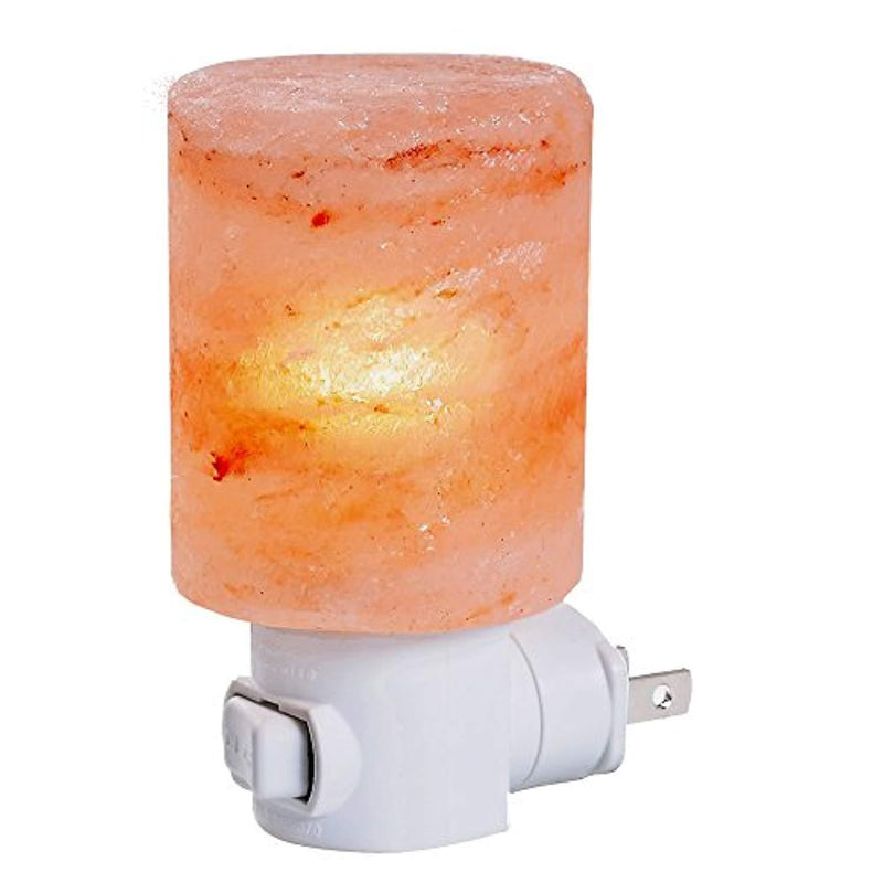 Himalayan Salt Lamps, INVENBER Wall Plug-in Light Mini Hand Carved Decorative Lamp Made of Natural Himalayan Salt Crystals Air Purification Mood Booster and Sleep Promoter