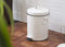 BINO Stainless Steel 1.3 Gallon / 5 Liter Round Oscar Step Trash Can, Matte White