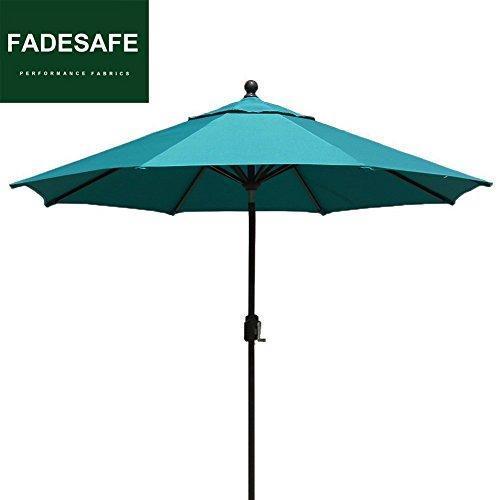 EliteShade 9Ft Market Umbrella Patio Outdoor Backyard Aluminum Table Umbrella (FadeSafe Beige)