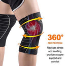 CAMBIVO 2 Pack Knee Brace, Knee Compression Sleeve Support for Running, Arthritis, ACL, Meniscus Tear, Sports, Joint Pain Relief and Injury Recovery