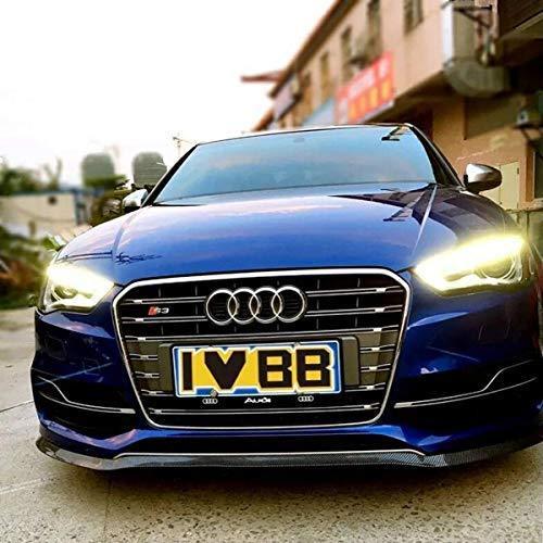 Front Lip ,HengJia Auto Parts 2.5m/8.2ft Car carbon fiber front lip,Front Bumper Lip ,Carbon Lip ,Side Skirt, front lip spoiler 100% waterproof protection(Carbon black)